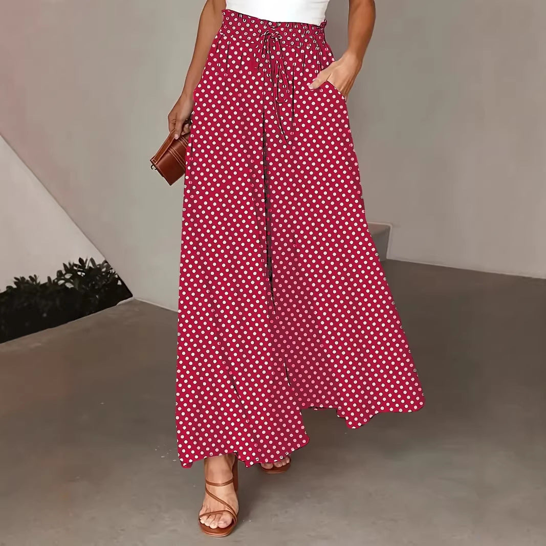 Damen Palazzo-Hosen mit elastischem Bund und praktischen Taschen EB