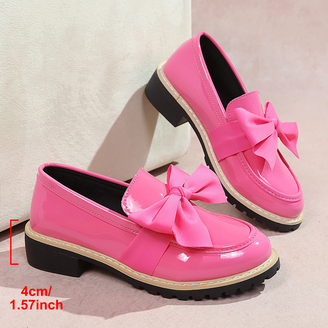 Damen Ballerina-Schuhe mit dekorativen Schleifen und rutschfester Sohle EB
