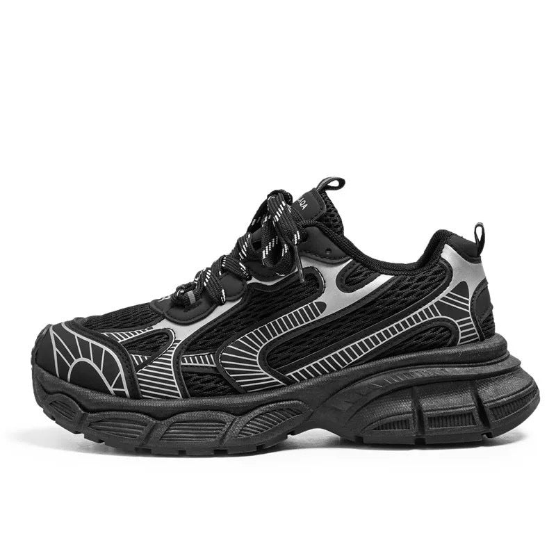 Damen Sportliche Sneakers mit atmungsaktivem Obermaterial und robustem Profil EB