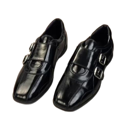 Damen elegante Schnürschuhe mit doppeltem Riemenverschluss EB