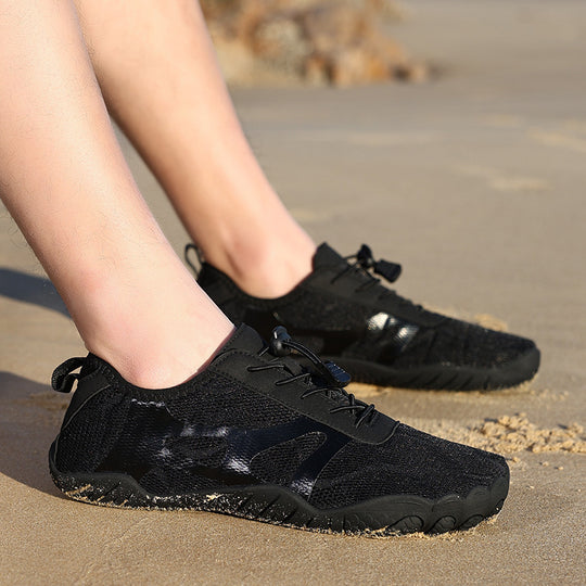 Damen Leichte und atmungsaktive Freizeitschuhe mit elastischem Schnürsystem EB