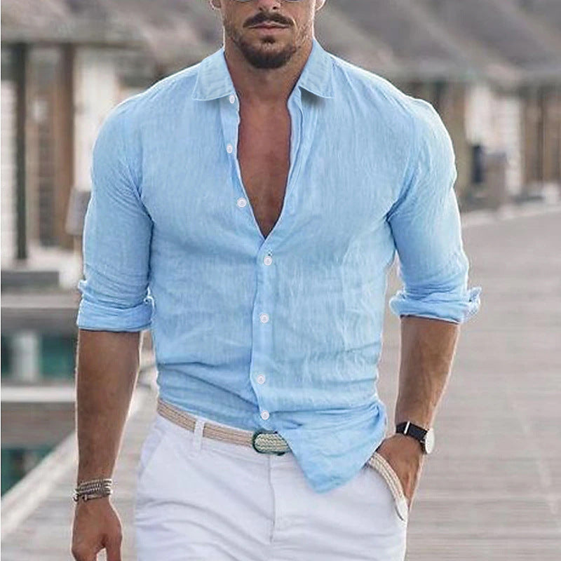 Herren Premium Hemd mit modernem Slim-Fit Schnitt und hautfreundlicher Textur EB
