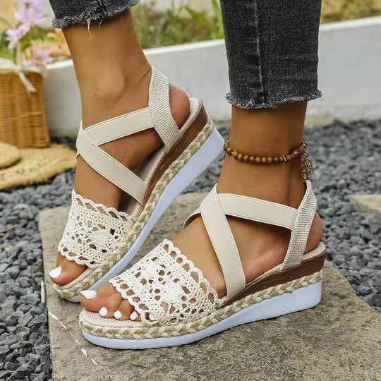 Damen Plateau Sandalen EB