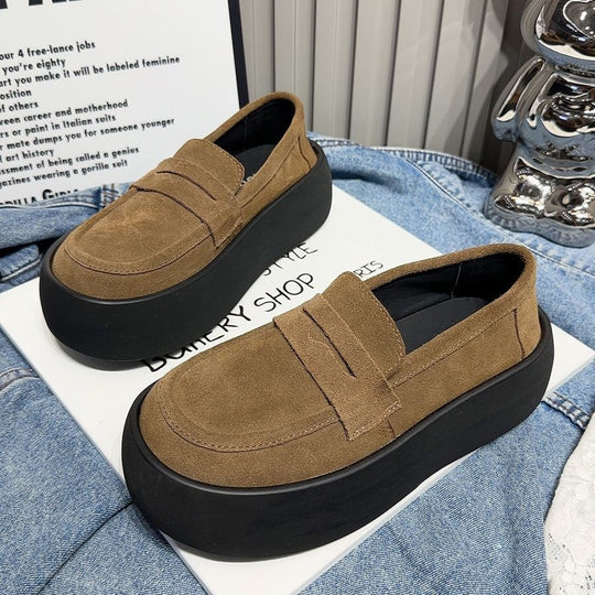 Damen modische Slipper mit extravaganter Plateau-Sohle EB