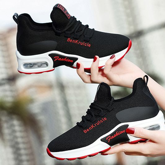Damen Atmungsaktive Lifestyle-Sneaker mit dämpfender Luftpolstersohle EB