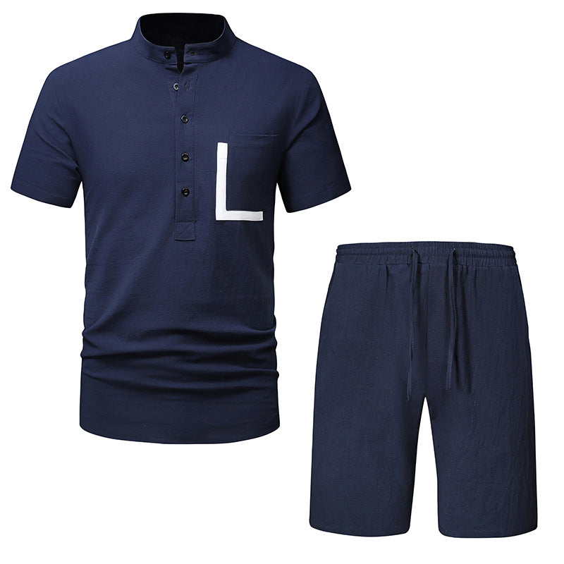 Herren Freizeitset mit modernem Stehkragen und sportlichem Design EB