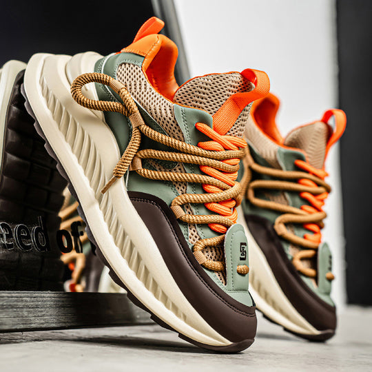 Damen Sportliche Chunky-Sneaker mit atmungsaktivem Design und rutschfester Sohle EB
