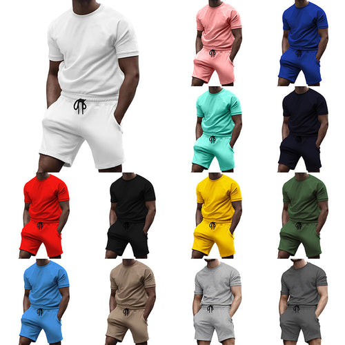 Herren Sportkombination mit kurzärmligem Oberteil und bequemen Shorts EB