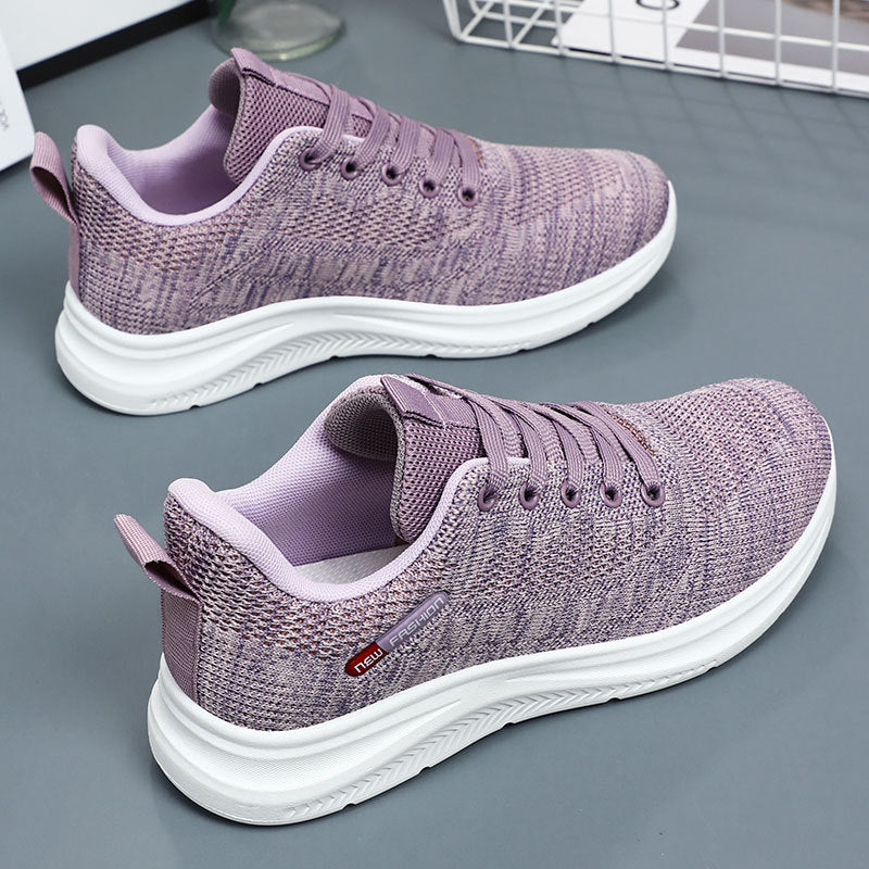 Damen Leichte Fitness Sneakers mit atmungsaktivem Mesh-Obermaterial EB