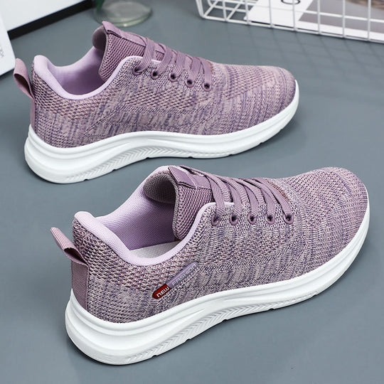Damen Leichte Fitness Sneakers mit atmungsaktivem Mesh-Obermaterial EB