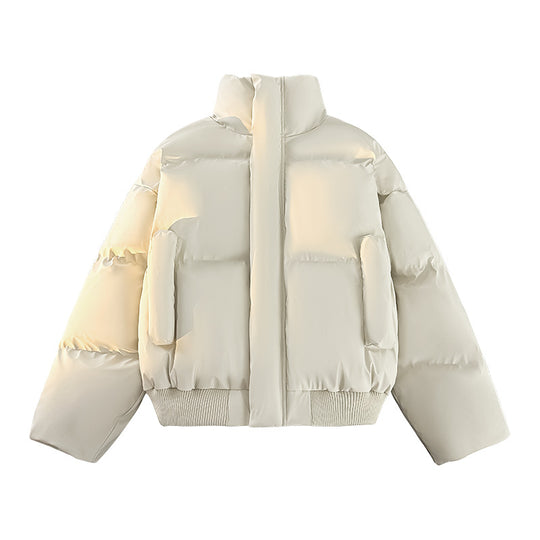 Herren Modische Steppjacke mit hohem Kragen und praktischen Taschen EB