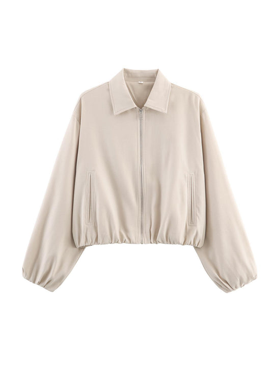 Damen Übergangsjacke mit lässigem Schnitt und elastischen Bündchen EB