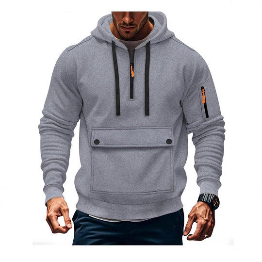 Herren lässige Kapuzenpullover mit praktischen Taschen EB