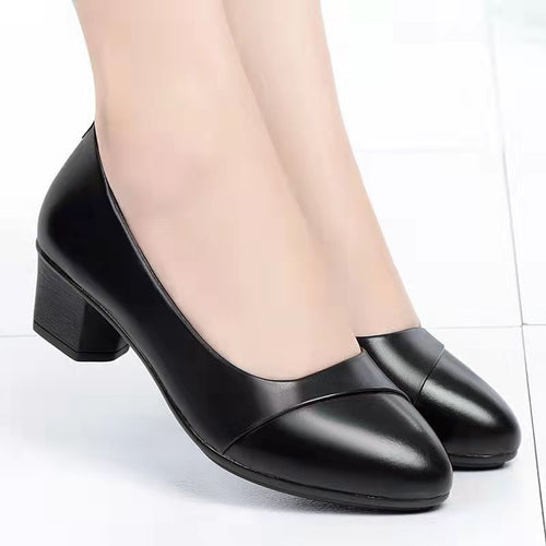 Damen Elegante Pumps mit komfortablem Blockabsatz und modischen Details EB