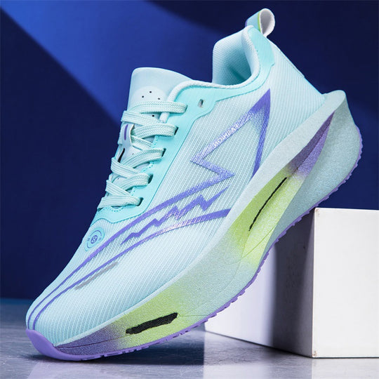 Unisex leichter Performance Laufschuh mit gedämpfter Plateausohle und atmungsaktivem Mesh EB