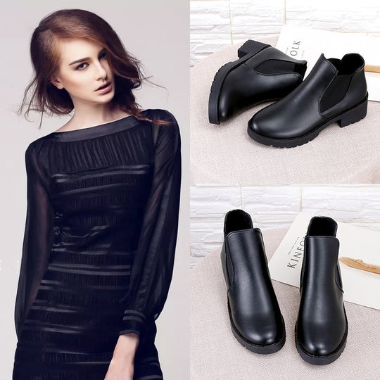 Damen Chelsea-Stiefel mit elastischen Einsätzen und komfortabler Laufsohle EB
