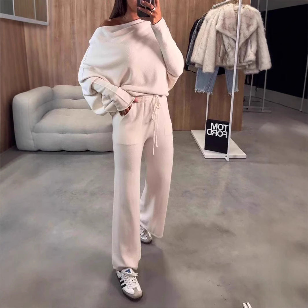 Damen Bequemes und elegantes Loungewear-Set mit weitem Schnitt EB