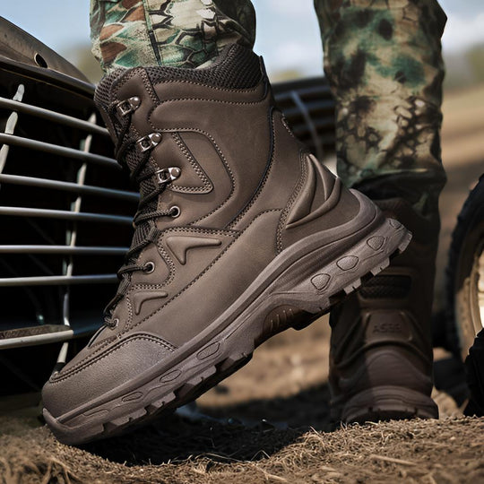 Herren Einsatz- und Tactical Boots mit hohem Knöchelschutz und rutschfester Sohle EB