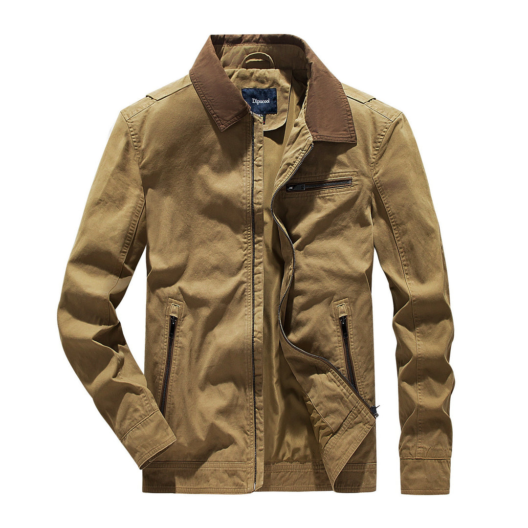 Herren modische Übergangsjacke mit auffälligem Kragen EB