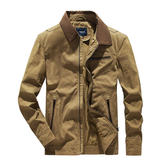 Herren modische Übergangsjacke mit auffälligem Kragen EB