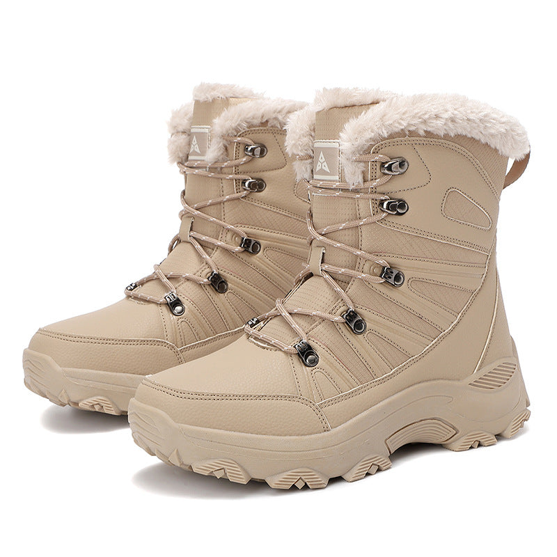 Damen Isolierte Winterstiefel mit rutschfester Sohle und warmem Innenfutter EB