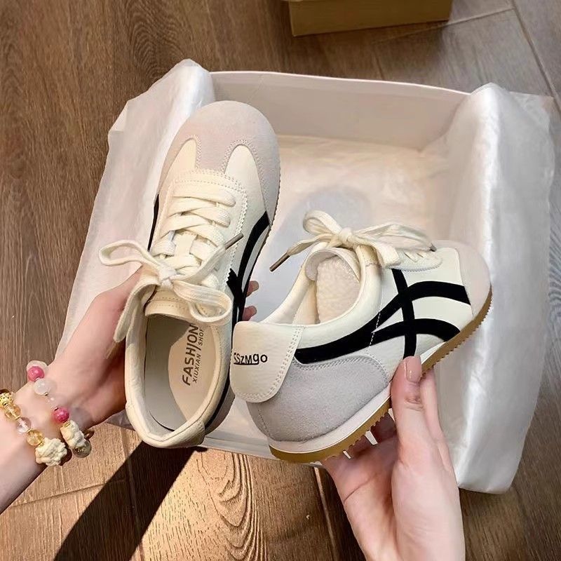 Damen komfortable Sneakers im Retro-Style mit atmungsaktiven Obermaterialien EB