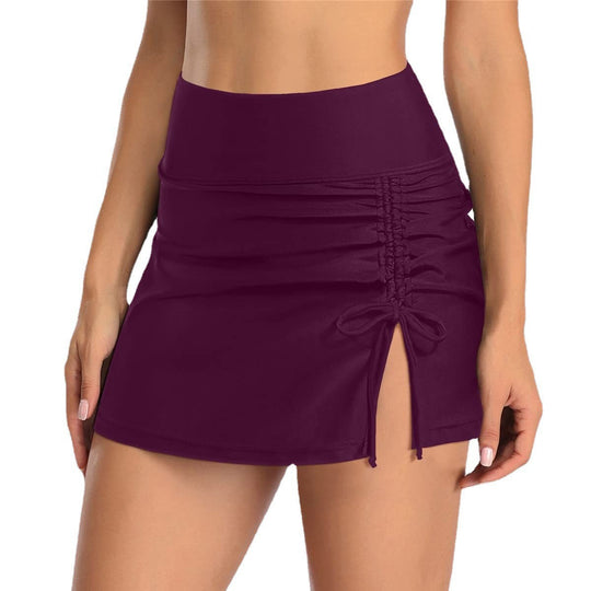 Damen Wickelrock mit seitlichem Raffungselement EB