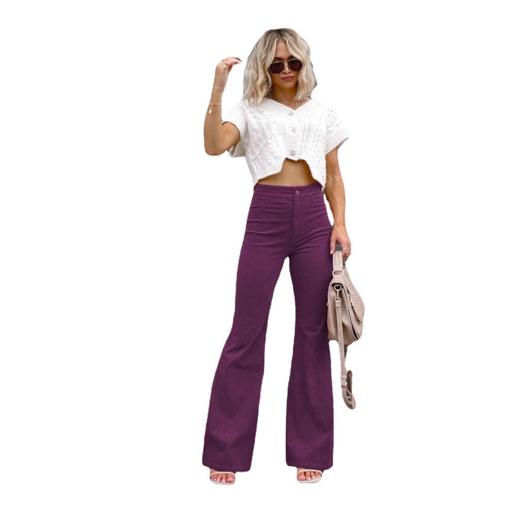 Damen Flared Jeans mit hohem Bund und tailliertem Schnitt EB