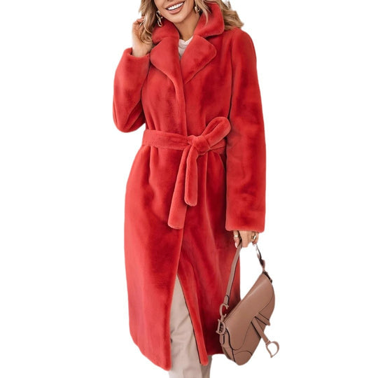 Damen Kuschelige Oversized Jacke aus weichem Material EB