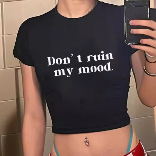 Damen Crop-Top mit innovativem Spinnen-Netz-Design EB