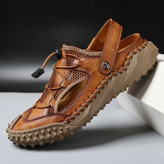 Herren Atmungsaktive Outdoor-Sandalen mit rutschfester Sohle und elastischem Verschlusssystem EB