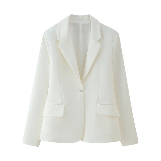 Damen elegante Blazerjacke mit taillierter Passform und modernen Details EB