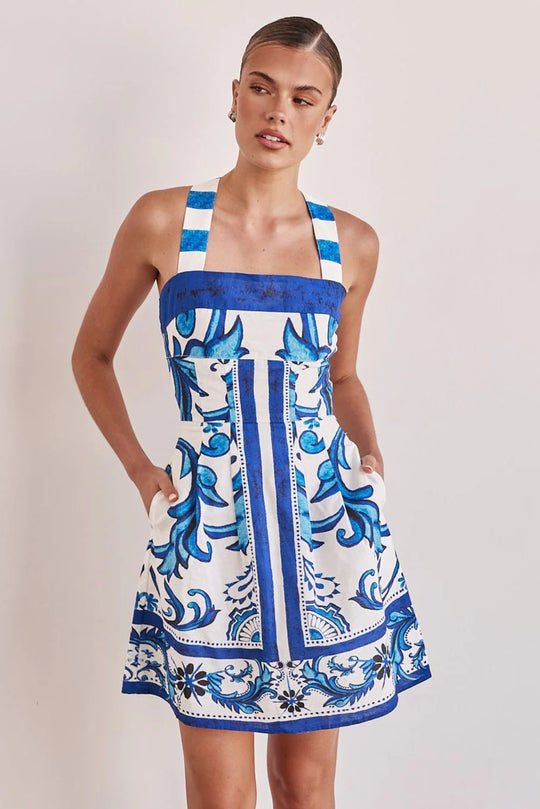 Damen Sommerkleid mit elegantem Design und praktischen Taschen EB