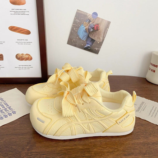 Damen Komfortable Sneakers mit verspieltem Schnürdesign EB