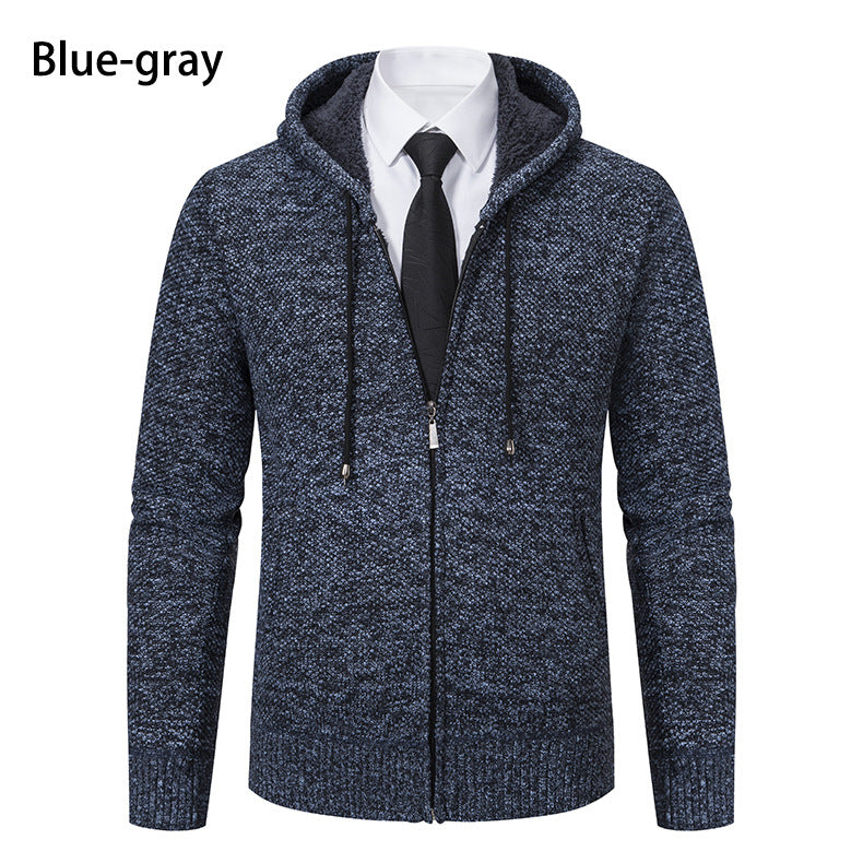 Herren Strickjacke mit modernem Schnitt und praktischem Reißverschluss EB