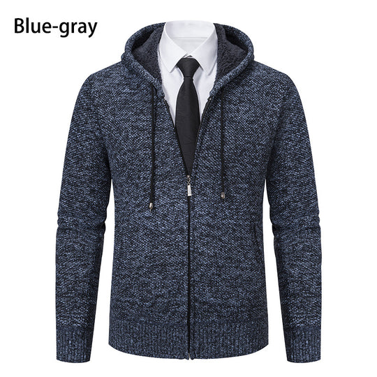 Herren Strickjacke mit modernem Schnitt und praktischem Reißverschluss EB