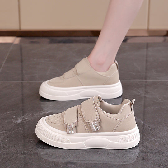 Damen Sneakers mit praktischem Klettverschluss und modischer Plattform EB