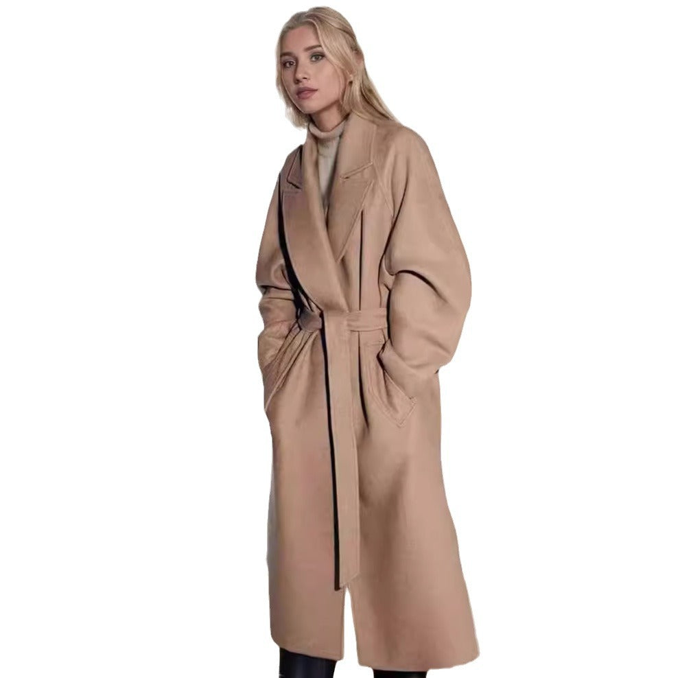 Damen eleganter Duster-Mantel mit geräumigen Taschen und modernem Schnitt EB