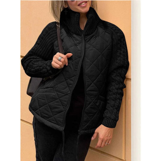 Damen Steppjacke mit Wolldetails EB