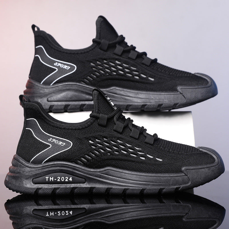 Damen Atmungsaktive Sport-Sneaker mit flexiblem Mesh-Obermaterial und rutschfester Sohle EB