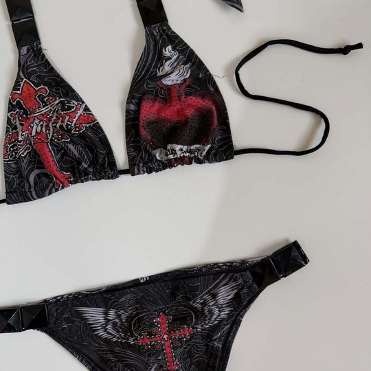 Damen Designer-Bikini mit kreativem Grafiken EB
