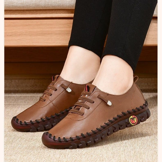 Damen nan flexible faltbare Freizeitsneaker mit stoßdämpfender Profilsohle EB