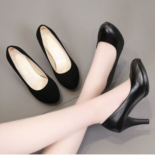 Damen elegante Pumps mit komfortablem Blockabsatz EB 1782226294