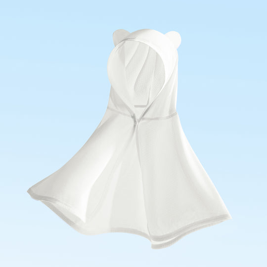 Unisex nan Kapuzensweat-Infant-Mesh-Schwimmponcho mit Bärenohren EB