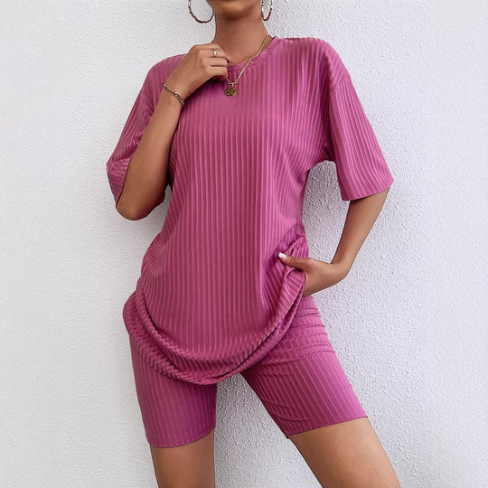 Damen Sportliches Kurzarm-Kleid mit integriertem Radlerhose EB