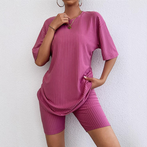 Damen Sportliches Kurzarm-Kleid mit integriertem Radlerhose EB