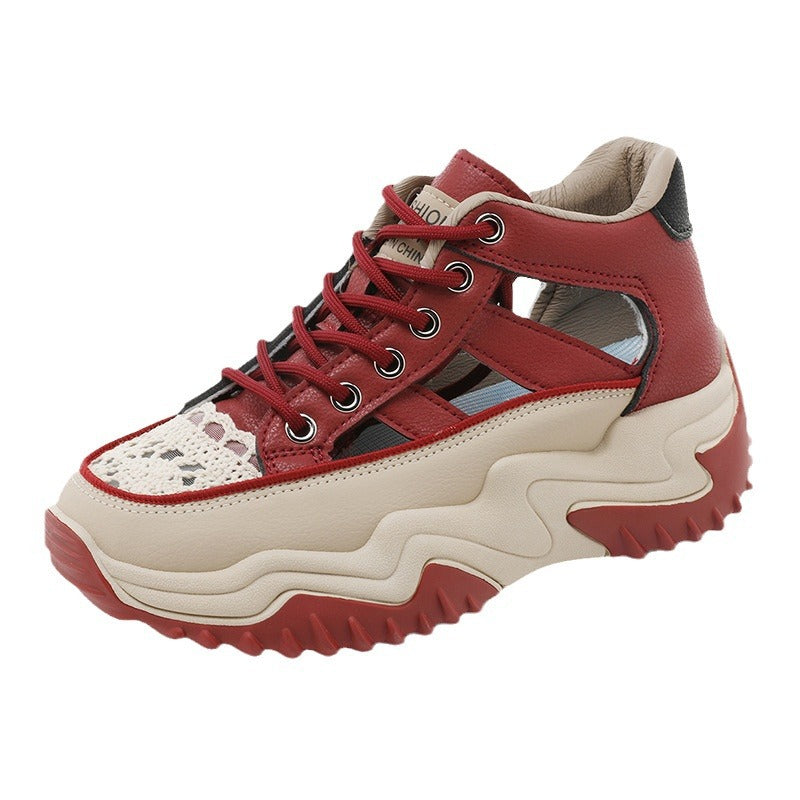 Damen modische Sneakers mit strukturiertem Obermaterial und hohem Tragekomfort EB