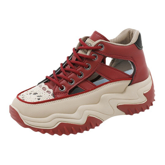 Damen modische Sneakers mit strukturiertem Obermaterial und hohem Tragekomfort EB