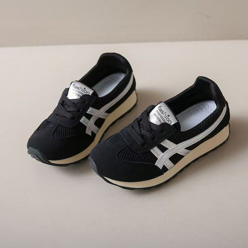 Damen Sportliche Sneakers im Retro-Stil mit atmungsaktivem Mesh-Obermaterial EB