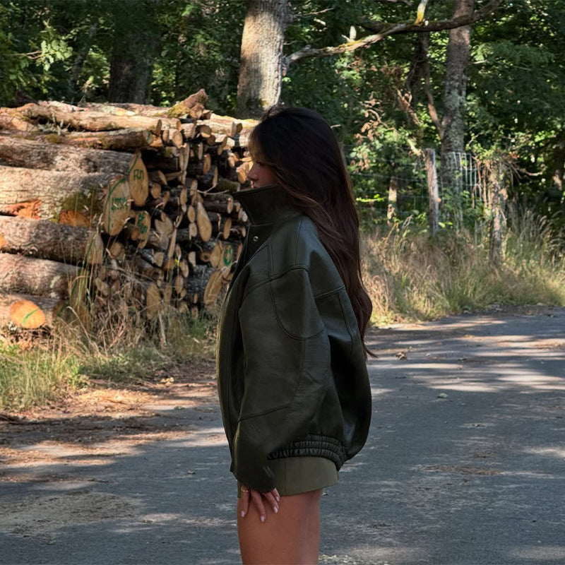 Damen jacke mit lässigem Oversized-Schnitt EB